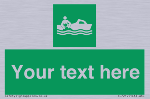 Custom sign safe condition Rescue boat